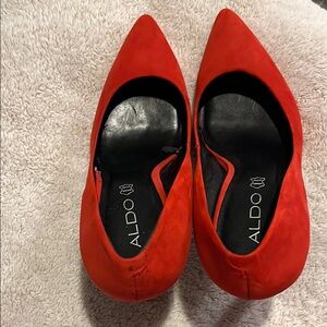 Aldo Red Heeled Elegance